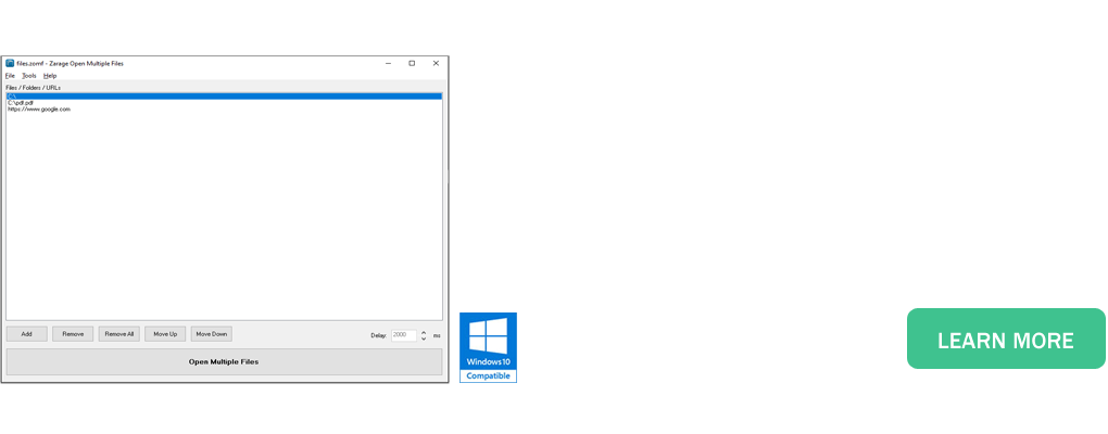 Open Multiple Files